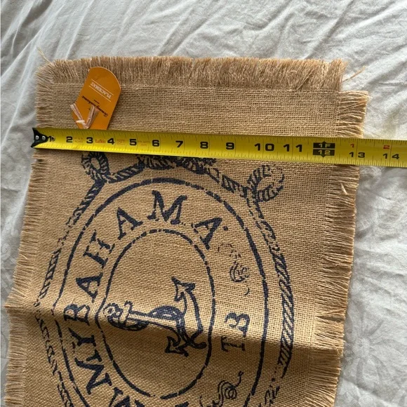 SET OF 6 - TOMMY BAHAMA BURLAP 19X 13 INCH PLACEMATS **NEW** - Picture 5 of 6